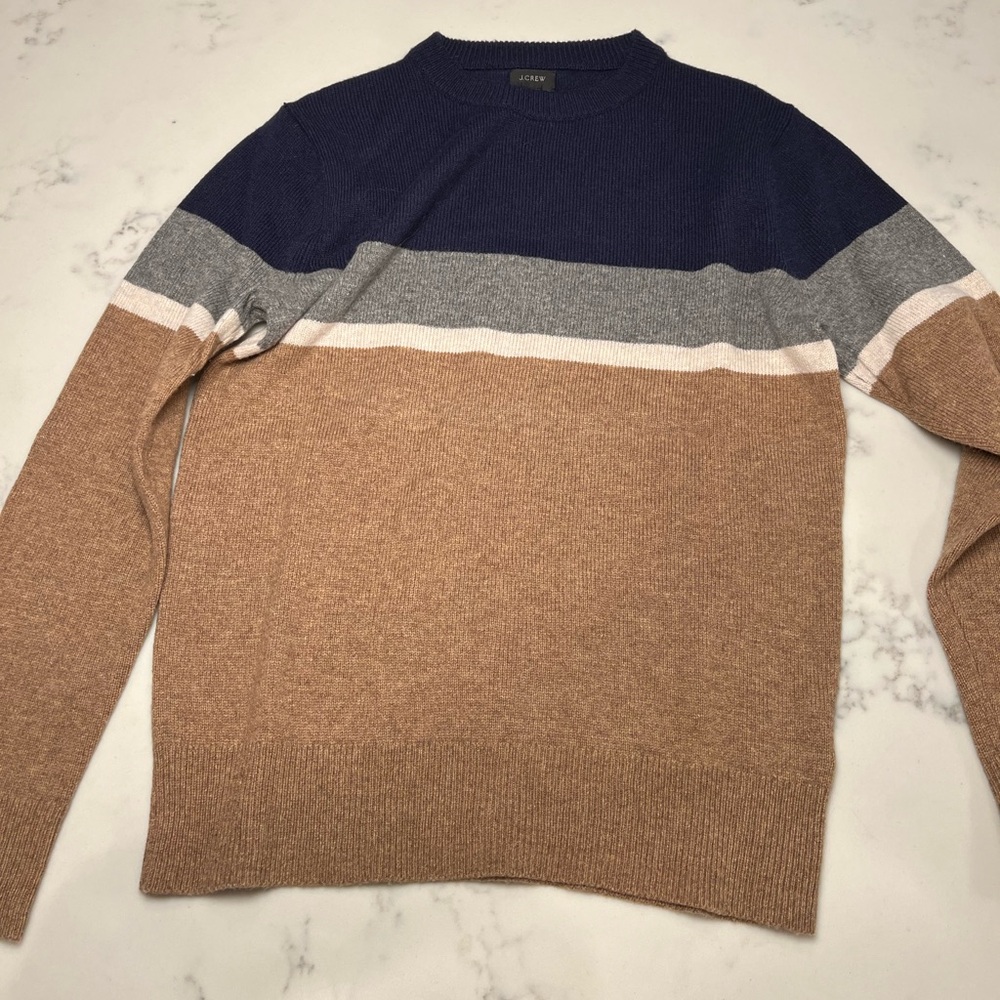 Jcrew cashmere/cotton crew neck sweater
